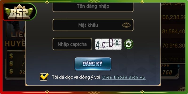 Các tiêu chí đăng ký B52 người chơi cần đáp ứng 