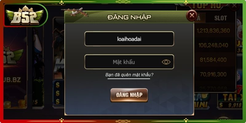 Điền dữ liệu chuẩn xác 100%