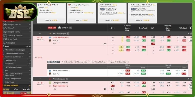 Tỷ lệ Odds cạnh tranh
